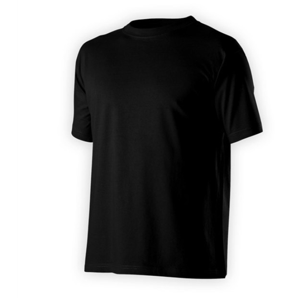 Tričko unisex krátký rukáv T160, 100% bavlna, černá, vel. S