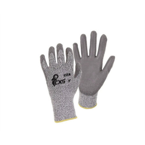 Rukavice protipořezové CITA II, šedé, vel. 10