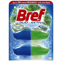 BREF DUO ACTIVE WC blok závěs Pínie - 2x náplň 50ml