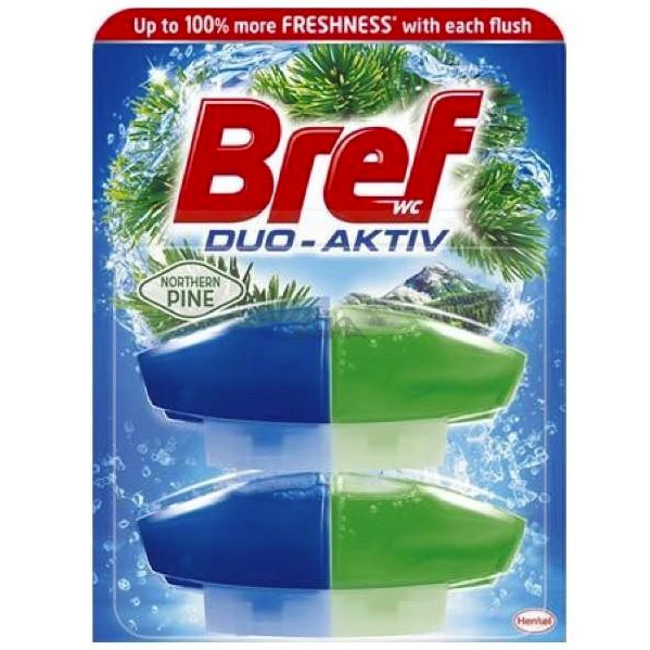 BREF DUO ACTIVE WC blok závěs Pínie - 2x náplň 50ml