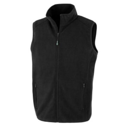 Vesta fleece UNISEX 100% polyester, černá, vel. S