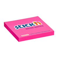 Bloček samolepící STICK´N 76x76mm,  růžová
