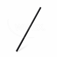 Slámka papírová JUMBO černá 25 cm, O 8 mm [100 ks]
