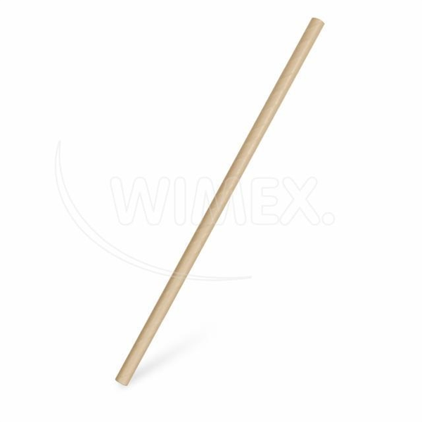 Slámka papírová JUMBO natural 28 cm, O 8 mm [100 ks]