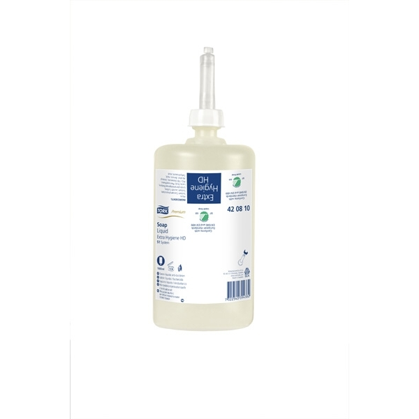Tork mýdlo tekuté extra hygienické, Premium, Čirá, 1000 ml, 1000 dávek, S1