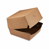 Box na burger nepromastitelný kraft 13,5 x 13,5 x 10 cm [50 ks]