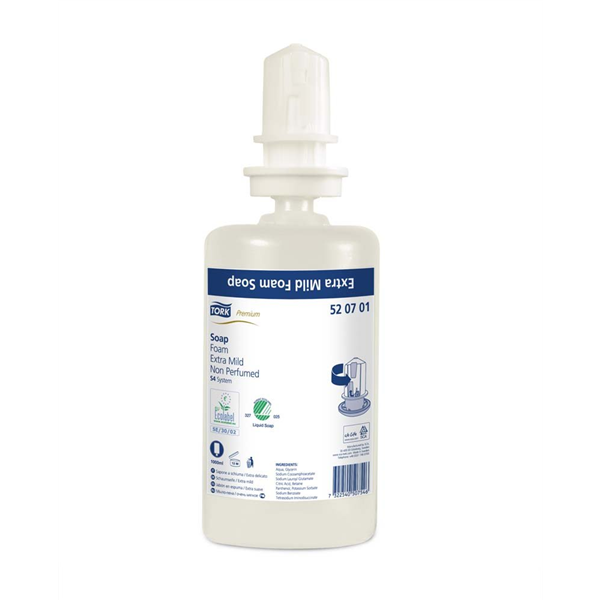 Tork mýdlo pěnové extra jemné, Premium, Světle žlutá, 1000 ml, 2500 dávek, S4