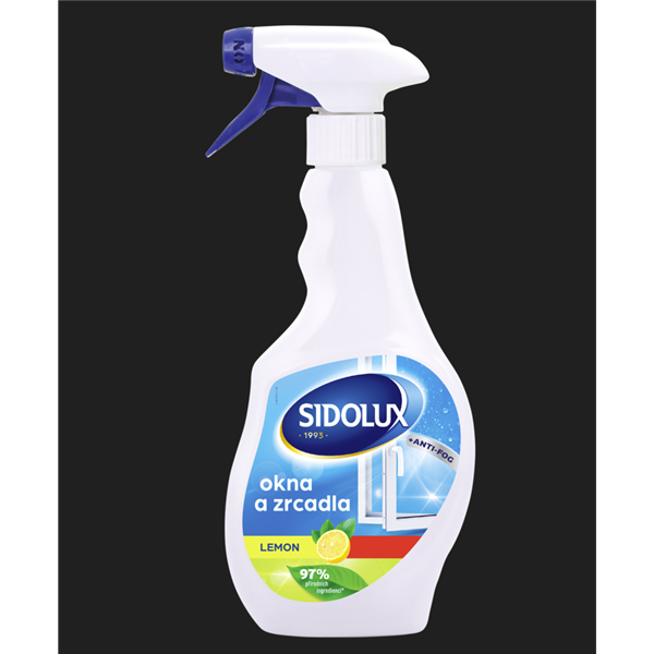 Sidolux okna a zrcadla lemon 500ml 