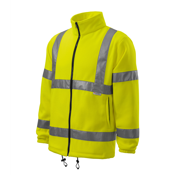 Mikina HV Fleece Jacket unisex reflexní žlutá 3XL