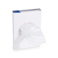 Hygienické sáčky bílé (HDPE) 8+6 x 25 cm [30 ks]