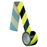 Páska lepící, výstražná, normová, 60 mm, žluto-černá