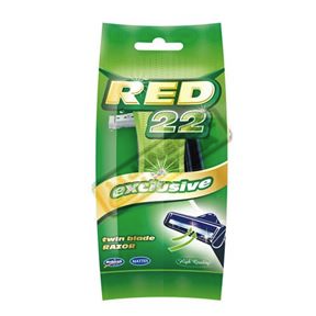 Holící strojek RED22 dvoubř. jednor. 5ks