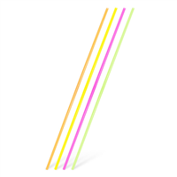 Slámky rovné XXL neon 100 cm, ? 6,5 mm [100 ks]