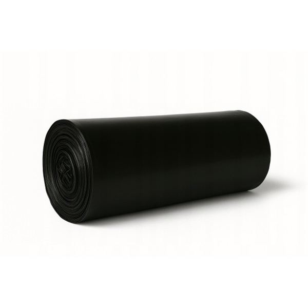 Sáčky do koše 60L/25ks, černé, 20my, 63x74cm, Pevné