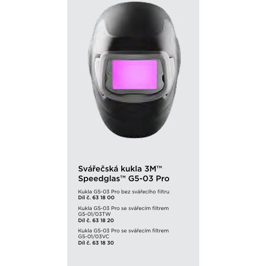 Kukla 3M Speedglas G5-03TW Pro 2.5/5/8-13, 631820