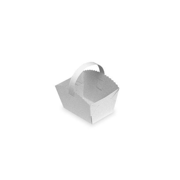 Svatební košíčky s ouškem 10 x 8 x 6 cm [50 ks]
