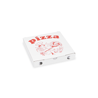 Krabice na pizzu z vlnité lepenky 20 x 20 x 3 cm [100 ks]