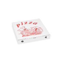 Krabice na pizzu z vlnité lepenky 24 x 24 x 3 cm [100 ks]