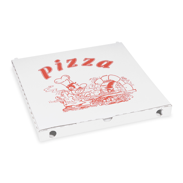 Krabice na pizzu z vlnité lepenky 34 x 34 x 3 cm [100 ks]