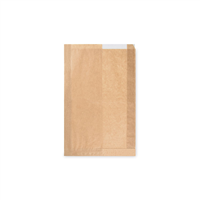 Papírové sáčky s okénkem - chléb (22+5 x 34 cm, ok.14 cm) [1000 ks]