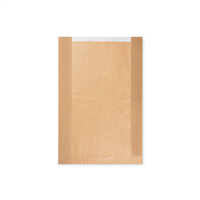 Papírové sáčky s okénkem - chléb kulatý (26+7x40cm, ok.19cm) [1000ks]