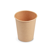Papírový kelímek kraft PR-80mm 280ml `M: 0,2L/8oz` [50 ks]