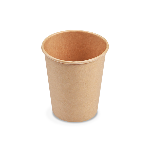 Papírový kelímek kraft PR-80mm 280ml `M: 0,2L/8oz` [50 ks]