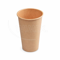 Papírový kelímek kraft PR-90mm 510ml `XL: 0,4L/16oz` [50 ks]