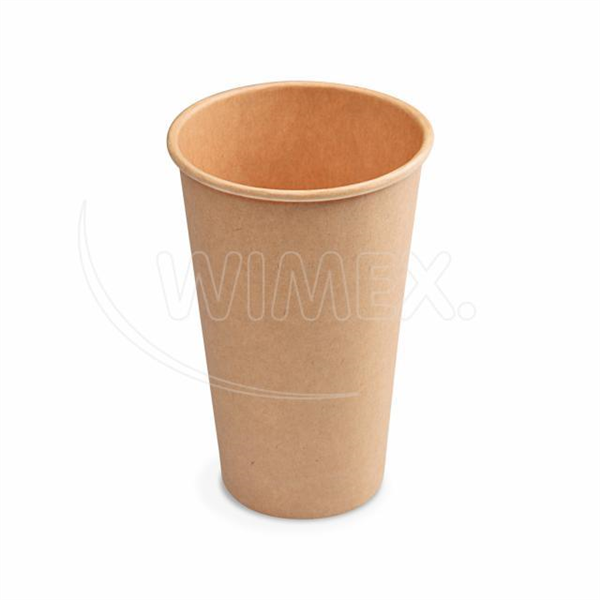Papírový kelímek kraft PR-90mm 510ml `XL: 0,4L/16oz` [50 ks]