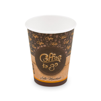 Papírový kelímek "Coffee to go" 420 ml, L (? 90 mm) [50 ks]