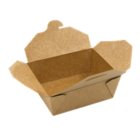 Krabička / box (PAP-FSC Mix/PET) nepromastitelný kraft `S` 110 x 95 x 65 mm 700ml (50 ks)