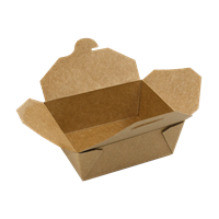 Krabička / box (PAP-FSC Mix/PET) nepromastitelný kraft `M` 151 x 120 x 65 mm 1300ml (50 ks)