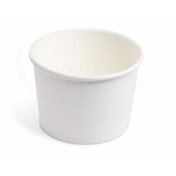 Papírová miska kulatá bílá, 500ml,M- 115mm, PP, 50ks
