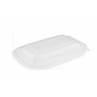 Víčko vypouklé průhledné pro menu mísu M 22x15 x 2 cm (PP) [50 ks]