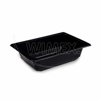 Miska (PP) hranatá černá 178 x 127 x 50 mm 600ml [100 ks]