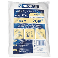 Zakrývací fólie 4x5m HDPE- 12MY