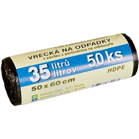 Sáčky na odpadky  35L - 50 ks, HDPE