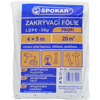 Zakrývací fólie 4x5m, LDPE - 30MY