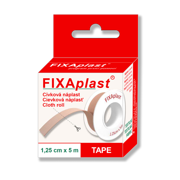 Náplast cívka Fixaplast TAPE 1.25cmx5m