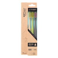 Zubní kartáček SOFTdent ECO ultra soft, 3 ks
