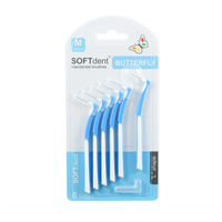 Mezizubní kartáček zahnutý 0,6mm SOFTdent® Butterfly