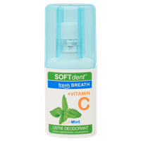 SOFTdent ústní deodorant Fresh mint + vitamín C, 20 ml