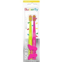 Zubní kartáček SOFTdent Butterfly KIDS STAND DRY 2ks