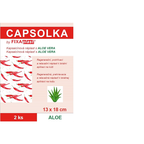 Náplast hřejivá CAPSOLKA ALOE 2ks