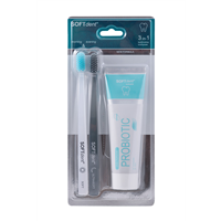 SOFTdent Probiotická zubní pasta + kartáčky 3-in-1 