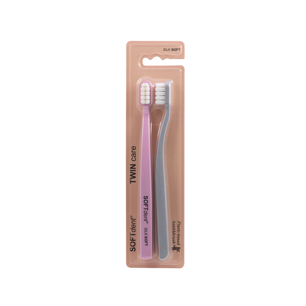 SOFTdent zubní kartáček TWINcare, 2 ks