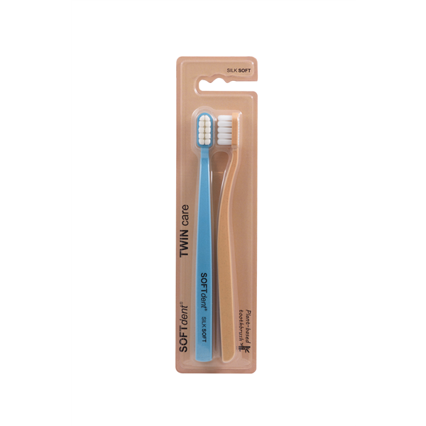 SOFTdent zubní kartáček TWINcare, 2 ks