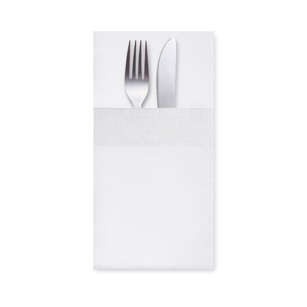 Ubrousky 3-vrstvé, 40 x 40 cm "CutleryStar" bílé [200 ks]