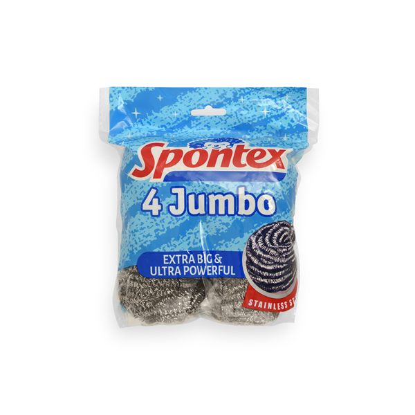 Spontex Jumbo nerezová drátěnka 4 ks