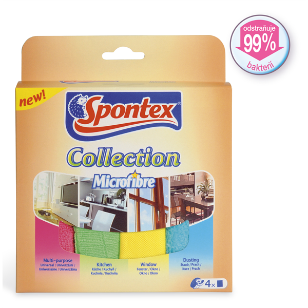 Spontex Mikroutěrka Collection 4 ks